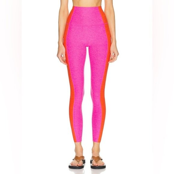 BEYOND YOGA Spacedye Vitality Colorblock High Waisted Midi Legging size S - Picture 1 of 15